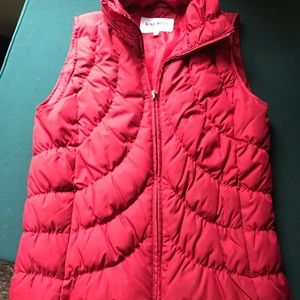 Nine West red puffer vest